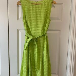 Anne Klein Vibrant Green Midi Dress